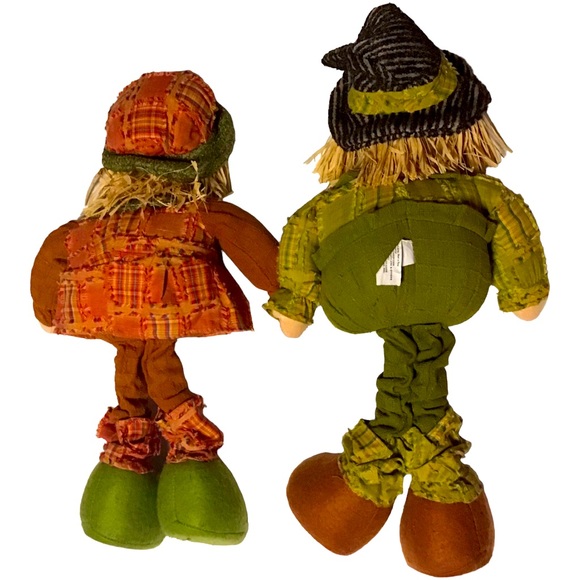 Adorable Fall Scarecrow Kids Heavy dolls! - Picture 3 of 4